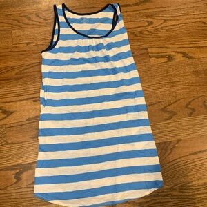 Lands End Beach Coverup Stripped Dress